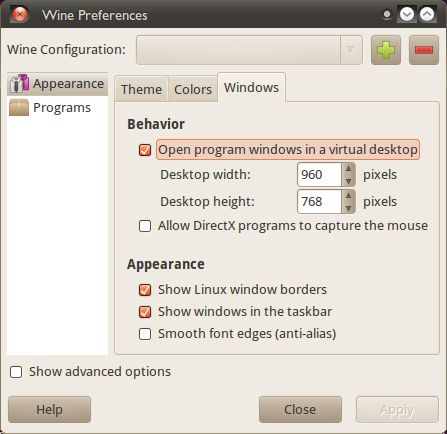 Preview screenshot of the rewrite of vineyard-preferences